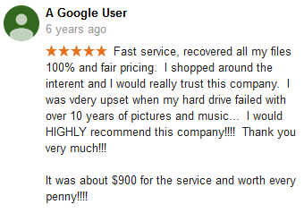 A Google user 11 review