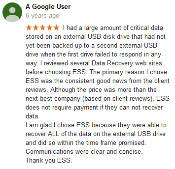 A Google user 24 review