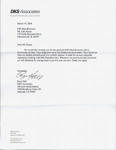 DKS Associates testimonial