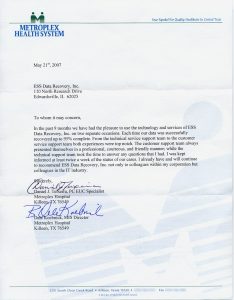 Metroplex Health System testimonial