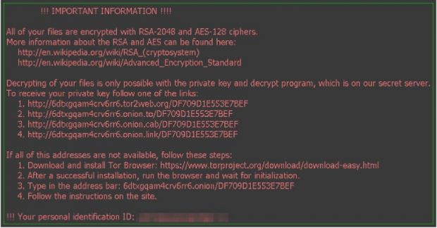 locky ransowmare desktop background message